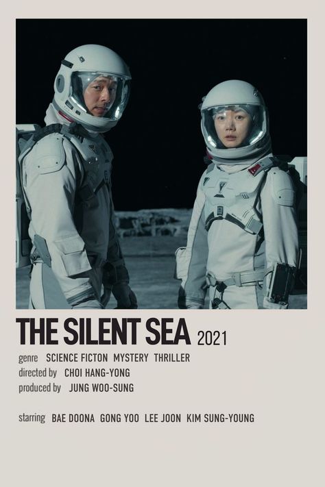 The Silent Sea Kdrama, Kdrama Polaroid Poster, Healer Kdrama, The Silent Sea, Kdrama Posters, Jung Woo Sung, Night Film, Korean Series, Korean Drama Series