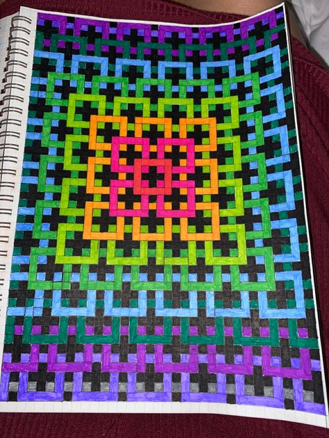 Things To Draw On Square Paper, Drawings On Grid Paper, Grid Paper Art Easy, Grid Art Design, Cute Things To Draw On Graph Paper, Grid Paper Art Pattern, Doodles On Grid Paper, Graph Paper Art Easy Pattern, Grid Drawing Ideas Easy