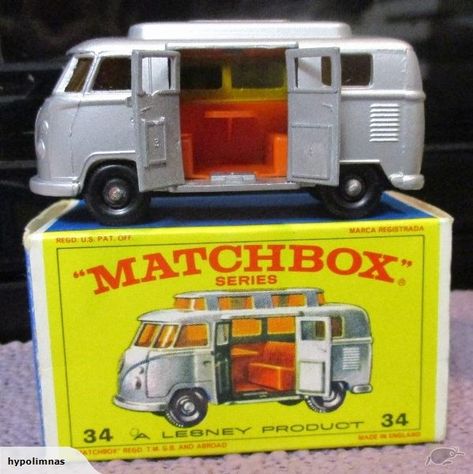 Matchbox Toy - Volkswagen Camper no 34 | Trade Me Volkswagon Van, Matchbox Toys, Box Cars, Dinky Toys, Volkswagen Camper, Corgi Toys, Vw Vintage, Hot Wheels Toys, Match Box