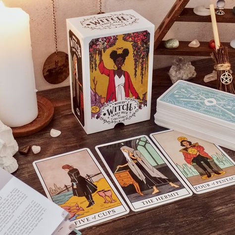 The Modern Witch Tarot Deck Modern Witch Tarot Deck, Modern Witch Tarot, Tarot Symbols, Deck Modern, Witches Tarot Cards, Witches Tarot Deck, Witch Tarot, Rider Waite Tarot, Modern Witch