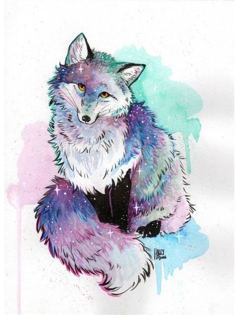 Disturbingly Rendered Png Free Download, Fox Illustration, Soft Pastel Colors, Free Png Downloads, Watercolor Ink, Arctic Fox, Kawaii Animals, Holiday Art, Watercolor And Ink