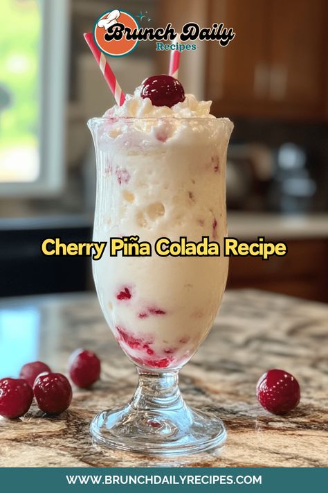 Colada Drinks, Pina Colada Drinks, Pina Colada Recipe, Tropical Twist, Egg Dish, Cherry Flavor, Weekend Brunch, Pina Colada, Daily Meals