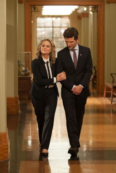 The 'Parks And Rec' Finale Flash Forwards Gave Us 12 Happy Endings Ben And Leslie, Parcs And Rec, Tickle Monster, Parks And Recs, Ben Wyatt, Best Tv Couples, Adam Scott, Parks And Rec, Leslie Knope