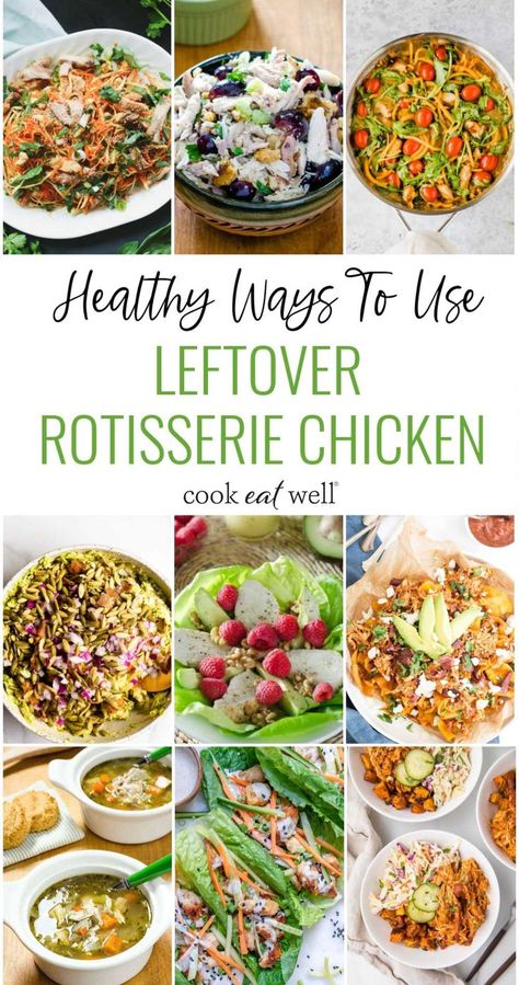 Rotisserie Chicken Recipes Leftover Casserole, Cooked Chicken Recipes Leftovers, Leftover Chicken Recipes Healthy, Leftover Rotisserie Chicken Recipes, Rotisserie Chicken Recipes Healthy, Rotisserie Chicken Recipes Leftover, Chicken Casserole Recipes Healthy, Recipes Using Rotisserie Chicken, Chicken Lunch Recipes