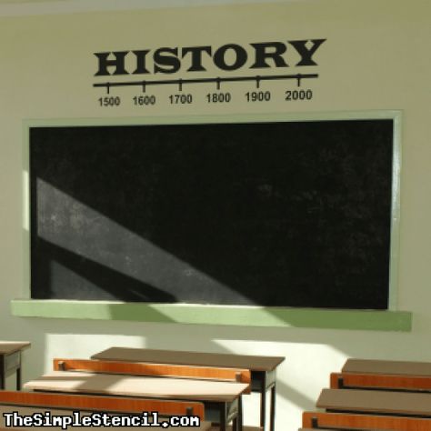 Dress up your classroom with this History Timeline Wall Graphic.  from TheSimpleStencil.com manufacturing vinyl transfers since 2002 #worldhistory #world #history #art Timeline Wall Graphic, History Timeline Wall, History Teacher Classroom, Timeline Wall, History Classroom Decorations, High School History Classroom, American History Classroom, World History Classroom, Teacher Classroom Decorations