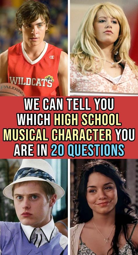 High School Musical Quizzes, High School Musical Quiz, Musical Quiz, Addams Family Characters, Travel Journal Scrapbook, 20 Questions, Good Vocabulary Words, Good Vocabulary, Personality Quiz