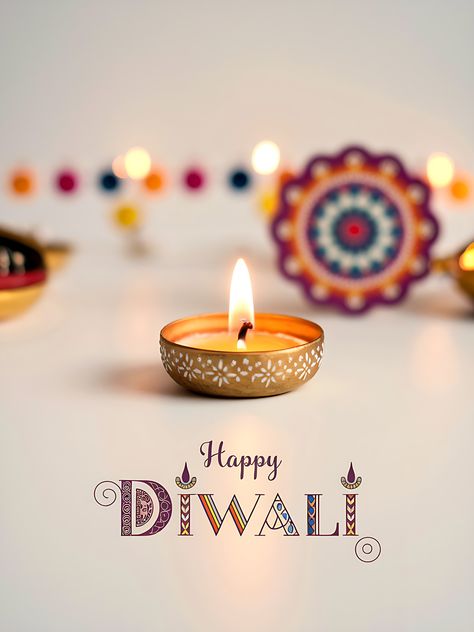 Free Happy Diwali Greeting Card with Diya Diwali Pics, Deepavali Greetings Cards, Hindu Festival Of Lights, Happy Diwali Wishes Images, Diwali Greeting, Card Template Free, Birthday Prayer, Diwali Greeting Cards, Diwali Pictures