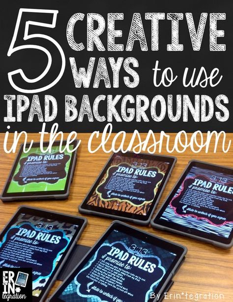 Learn how to use the valuable iPad wallpaper space with iPad backgrounds and lockscreens that organize classroom iPads and reinforce rules for using them. Ipad Rules, Ipad Backgrounds, Background Screen, Ipad Ideas, Teacher Tech, Teaching Technology, Instructional Technology, Ipad Background, School Technology