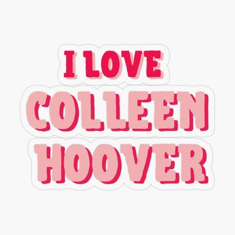 Collen Hover, Kindle Stickers, Colleen Hoover Books, Plastic Stickers, Personalized Water Bottles, Colleen Hoover, Bottle Caps, Sticker Book, Book Lover