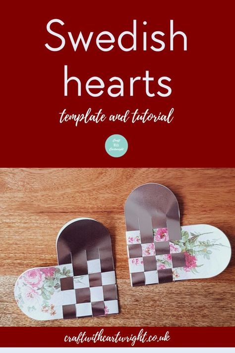 Swedish hearts template (+tutorial) - Swedish Felt Hearts, Swedish Felt Heart Ornaments, Scandinavian Heart Pattern, Swedish Heart Ornament, Woven Hearts Pattern, Swedish Felt Heart, Scandinavian Heart Ornament, Swedish Hearts Pattern, Swedish Hearts