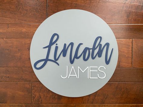 Name Above Crib Boy, Boy Name Signs, Hospital Pictures Newborn, Wood Name Signs, Southern Baby Names, Sign Boards, Round Signs, Sweet Baby Names, Hospital Pictures