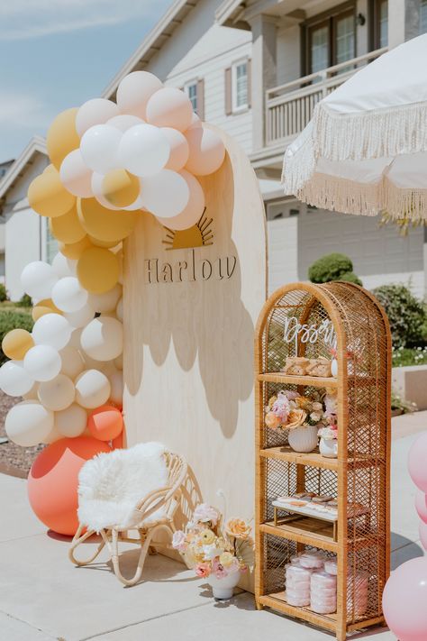 Outdoor Kids Party, Tropical Homes, Classy Baby Shower, Boho Birthday Party, Boho Picnic, First Birthday Party Themes, Boho Party, Party Inspo, Boho Birthday