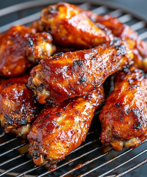 There’s nothing quite like the satisfaction of biting into a Bbq Chicken Recipes Oven, Bbq Wings In Oven, Bbq Chicken In The Oven, Christmas Party Apps, Crispy Bbq Chicken, Baked Bbq Chicken Wings, Oven Bbq Chicken, Wing Recipes Baked, Bbq Chicken Wings Recipe