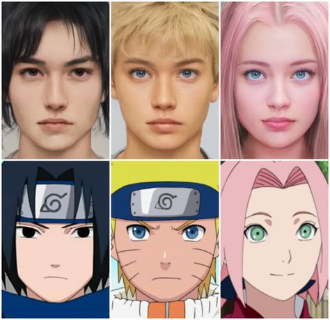 Naruto Visual, Naruto Real Life, Naruto Reference, Reference Face, Sakura Naruto, Naruto Oc, Amazing Art Painting, Sasuke Uchiha, Pretty Art