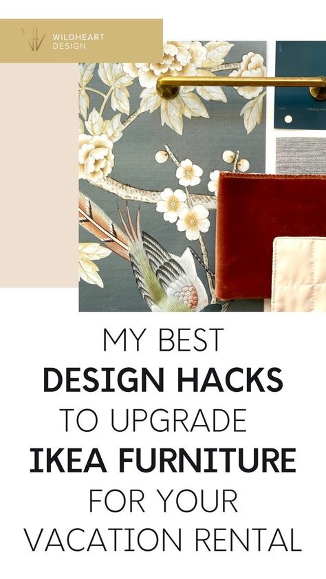 My Best Design Hacks to Upgrade Ikea Furniture for Your Vacation Rental I Do you feel like your Airbnb bedroom or living room furniture needs a makeover, but you have a tight budget? Add custom design details to your Airbnb furniture to add elegance and style on the cheap! These budget decorating tips for upcycling furniture will transform your boring Ikea furniture into design masterpieces! This simple DIY furniture makeover will help you create Instagram-worthy guest room design! Behind The Bed Decor Ideas, Vacation Rental Decor Ideas, Vacation Rental Furniture, Rental Interior, Airbnb Furniture, Airbnb Bedroom, Vacation Rentals Decor, Ikea Hack Bedroom, Guest Room Furniture