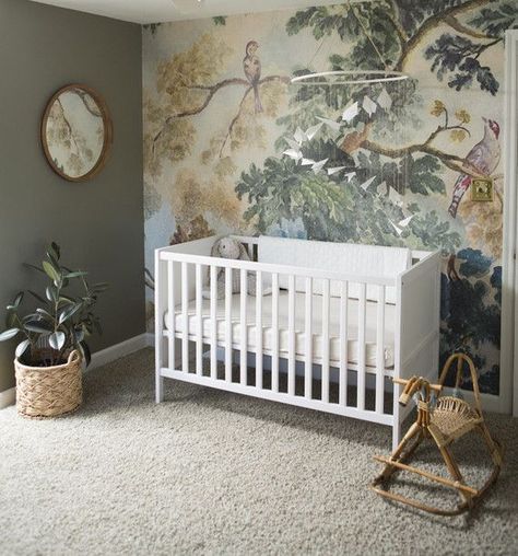 Jungle Book themed nursery Jungle Book Nursery, Book Themed Nursery, Neutral Nursery Colors, Baby Boy Nursery Ideas, Boy Nursery Ideas, Nursery Ideas Boy, Jungle Theme Nursery, Ideas Habitaciones, Inspired Wallpaper