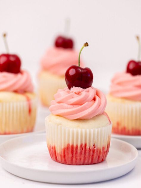 Cherry Jell-O Poke Cupcakes Recipe Story - Powered By Mom Jello Poke Cupcakes, Jello Cupcakes, Poke Cupcakes, Cupcakes Recipe, Jell O, Cupcake Recipes, Cupcake, Cherry, Cake