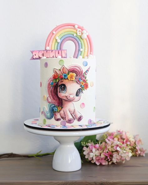 Unicorn Cake Design, My Little Pony Cake, Little Pony Cake, Pony Cake, Unicorn Birthday Cake, Cupcake Cake Designs, Cake Decorating Piping, Character Cakes