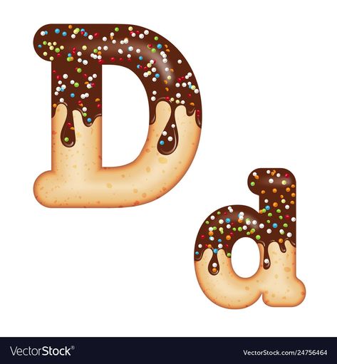 3d Donut, Small Business Graphics, Chocolate Font, Candy Vector, Fancy Alphabet, Donut Cartoon, Food Lettering, Candy Letters, Typography Design Font