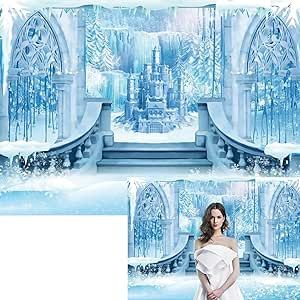 Frozen Backdrop, Backdrop Winter Wonderland, Photography Banner, Snowflake Photography, Frozen Background, Frozen Wedding, Wonderland Backdrop, Frozen Party Supplies, Winter Castle