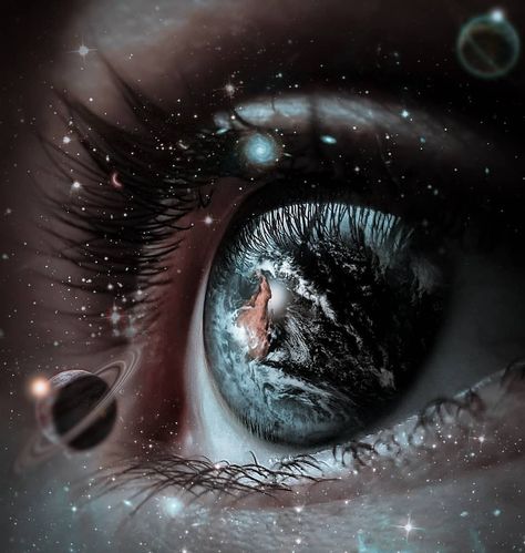 “I'm sure the universe is full of intelligent life. It's just been too intelligent to come here.” 💬 What are your thoughts? 😃Tag someone… Beautiful Eyes Color, Galaxy Eyes, Eyes Artwork, Magic Aesthetic, Eye Photography, Aesthetic Eyes, Galaxy Art, Eye Art, Pretty Eyes