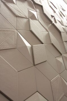 Modern Wall Paneling on Pinterest | Cozy Cafe Interior, 3d Wall ... Bathroom Design Commercial, Cozy Cafe Interior, تاج محل, Leather Wall Panels, Tv Fal, Diamond Tile, Leather Wall, Material Textures, 3d Wall Panels