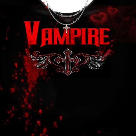 Vamp Y2k, Red Vampire, Vampire Shirt, Black And Purple Wallpaper, Cute Black Shirts, Emo Shirts, Cute Tshirt Designs, Y2k Shirts, Best Friend T Shirts