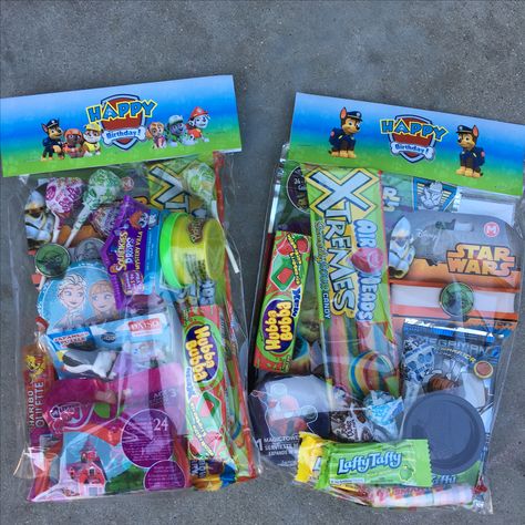 Paw Patrol Goodie Bags Paw Patrol Birthday Favors Goodie Bags, Baby Goodie Bag Ideas, Paw Patrol Goodie Bags Ideas, Paw Patrol Goody Bag Ideas, Paw Patrol Gift Bags, Paw Patrol Party Bags, Paw Patrol Party Favors Bags, Goodie Bags For Birthday Parties, Candy Bags Ideas