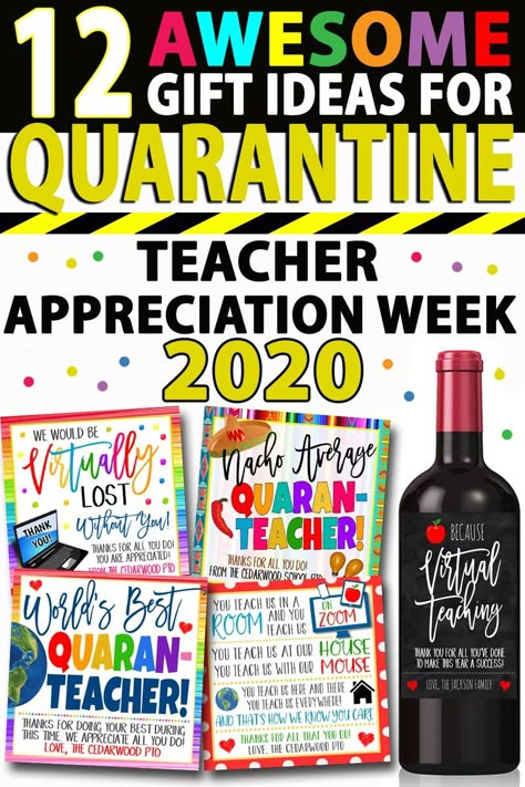 Showing love and appreciation to our beloved teachers this year is a little more challenging since they are all quarantined in their homes and we must all unfortunately stay apart.  We can still get creative though and shower them with the love and support they deserve during Teacher Appreciation Week 2020 with these clever and creative virtual teacher appreciation gift ideas!   1. Coffee Gift Tags    Teachers are doing a lot these days to try to educate their students from afar - and the ... Teacher Appreciation Week Poster, Teacher Appreciation Gift Ideas, Busy Calendar, Appreciation Gift Ideas, Appreciation Gifts Diy, Teacher Appreciation Gifts Diy, Teacher Gift Tags, Happy Sunshine, Showing Love