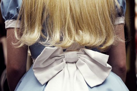 Alice Wonderland Aesthetic, Blue Dress, Alice In Wonderland, Blonde, Tumblr, Hair, Blue, White