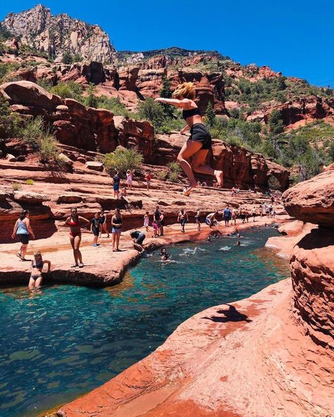 Sedona Arizona Travel, Slide Rock State Park, Slide Rock, Arizona Vacation, Travel Inspiration Destinations, Sedona Az, Arizona Travel, Arizona Usa, Travel Locations