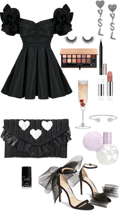 Birthday Party Style Outfit, Black Dress For 18th Birthday, Dresses For Birthday Teenagers Black, Dress For Friends Birthday Party, Birthday Party Guest Outfit Casual, Black Faux Birthday Dresses, Dress To Impress Slumber Party Theme, Party Style Outfit, Preppy Fall