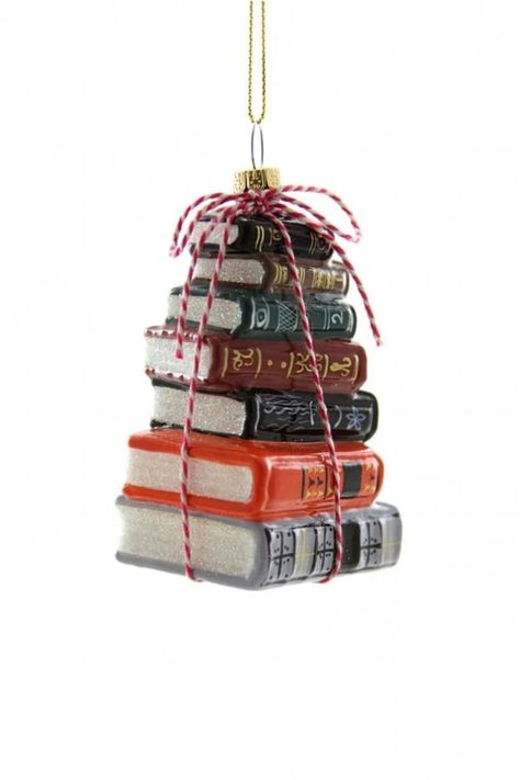 Trouva: Stacked Books Hanging Decoration Hanukkah Bush, Stacked Books, Cody Foster, Traditional Ornaments, Bookclub Gifts, Different Holidays, Stack Of Books, Ornaments Design, Book Decor