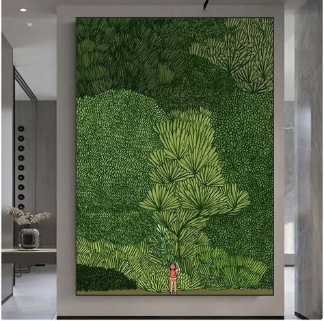 Green Art Painting, Abstract Art Green, Abstract Wall Art Living Room, Green Abstract Art, Dream Collage, Paint Inspo, Gift Painting, Wall Art Acrylic, Large Canvas Painting