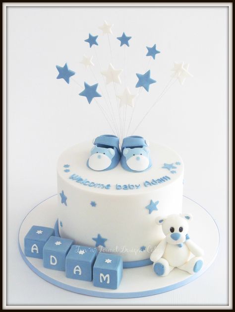 Welcome Cake For Baby Boy, Newborn Cake Ideas, Welcome Baby Boy Cake Ideas, Cake For Newborn Baby Boy, Baby Boy Welcome Cake, Welcome Home Baby Cake, Baby Welcome Cake, Welcome Baby Boy Cake, Cake For Baby Boy