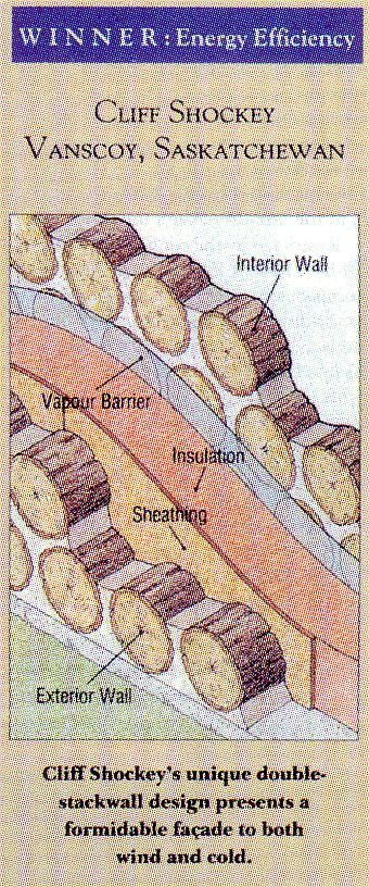 Cliff Shockey harrowsmith award Cordwood Homes, Cord Wood, Earthship Home, Fa Fal, Cob House, Earth Homes, Natural Building, Energy Efficient Homes, Building Techniques