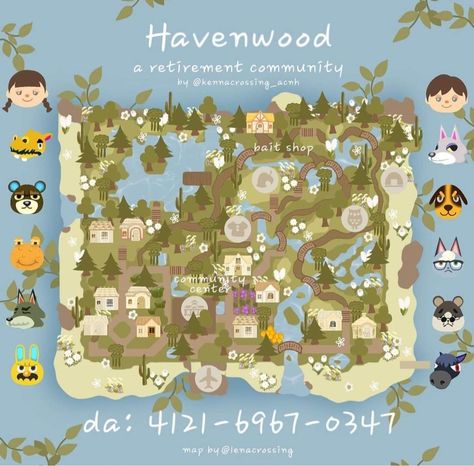 Acnh Island Layouts Cottagecore, Acnh Island Map Layout Ideas Cottagecore, Woodland Acnh Island, Animal Crossing Map Layout Ideas Cottagecore, Acnh Map Design Layout Cottagecore, Anch Map Layout, Anch Island Themes, Acnh Cottagecore Island Map, Acnh Natural Island Map