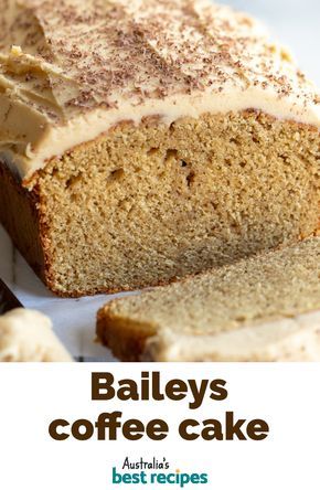 Baileys Coffee Cake, Coffee And Baileys, Cappuccino Dessert, Coffee Cake Loaf, Baileys Coffee, Coffee And Walnut Cake, Baileys Recipes, Loaf Cake Recipes, Loaf Cakes