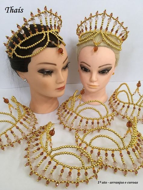 Unread Messages, Diy Tiara, Ballet Tiaras, Ballet Headpieces, Accessoires Barbie, Hair Garland, Beaded Crown, Tiara Headpieces, Headpiece Diy