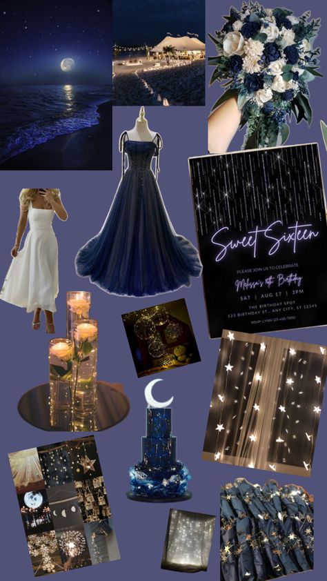 Sweet Sixteen Party Ideas Blue, Prom Night Decoration, Sweet Sixteen Party Ideas, Hollywood Theme Party Decorations, Night Decoration, Sweet Sixteen Party, Hollywood Party Theme, Hollywood Theme, Sweet Sixteen Parties