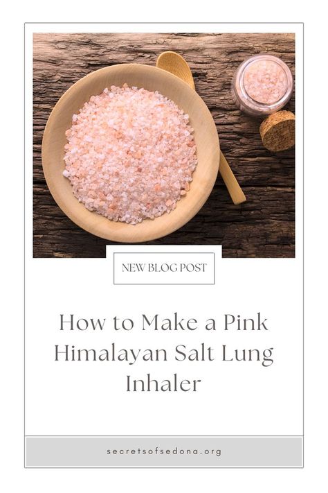 I made a simple pink salt inhaler for each of my kids and myself to keep our lungs clear and coughs productive. Himalayan Pink Salt makes a great lung inhaler for congestion. Salt Inhaler, Love Herbs, Natural Decongestant, Celtic Salt, Medicine Herbs, Baking Soda Shampoo, Himalayan Pink Salt, Holistic Medicine, Pink Salt