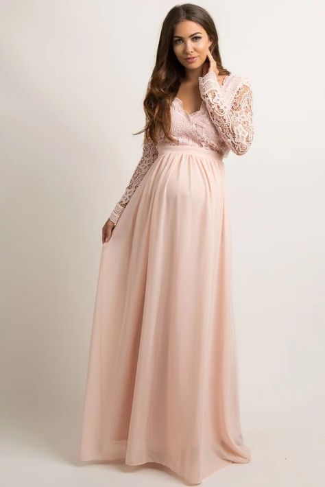 Party Dress For Pregnant Women, Maternity Ball Gowns, Maternity Gowns Formal, Formal Dress Pictures, Chiffon Maternity Gown, Maternity Evening Gowns, Maternity Evening, Dress For Pregnant Women, Maternity Evening Dress