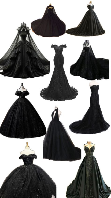 Korean Gown Prom, Mafia Dress Women, Mafia Girl Outfits, Dinner Dress Ideas, Goth Prom Dresses, Mafia Dress, Asian Style Clothes, Goth Bride, Goth Prom