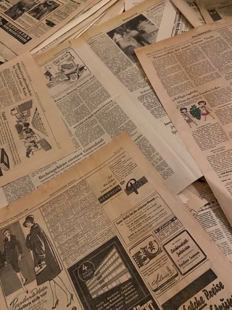 Sequence Style, Newspaper Fashion, Detective Aesthetic, Drawing Sheet, Violin Sheet Music, Vintage Newspaper, Flower Company, Old Newspaper, Old Magazines