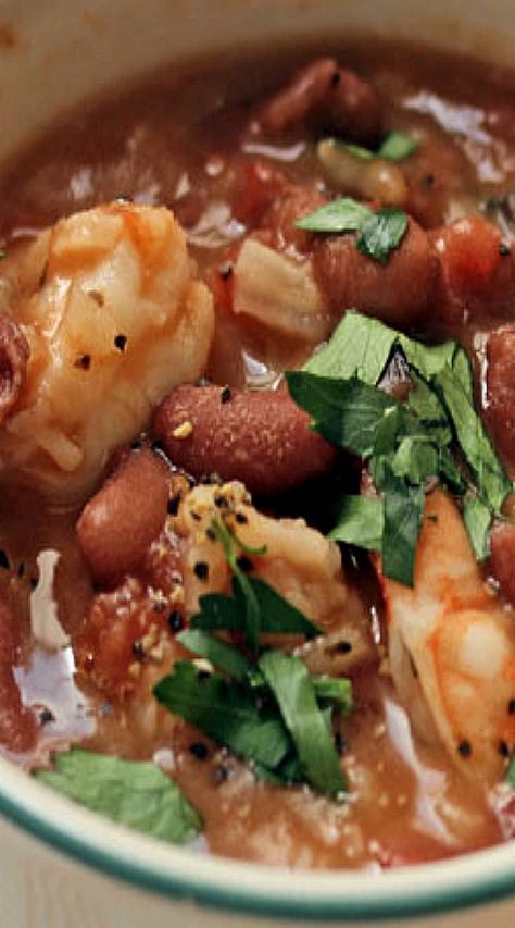 Rice With Shrimp, Pescatarian Meals, Red Beans Rice, Creole Food, Shrimp Bisque, Bean Dishes, Veggies Recipes, New Orleans Style, Creole Cooking