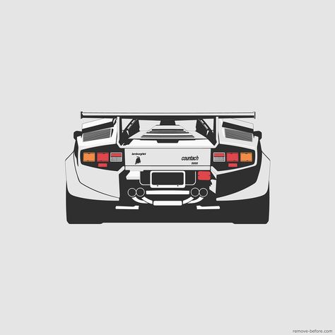 Lamborghini Countach Motor Art, Motorsport Art, Racing Art, Car Artwork, Lamborghini Countach, Car Illustration, Sprinter Van, Car Sketch, Car Drawings