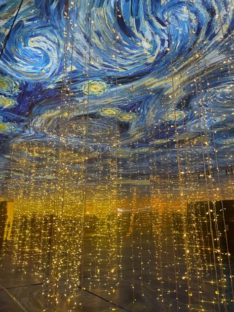 Van Gogh Starry Night Prom, Starry Nights Prom Theme, Night Sky Sweet 16, A Starry Night Theme, Avatar Prom Theme, Starry Night Banquet, Night In Venice Prom Theme, Prom Themes Starry Night Decoration, Star Themed Prom