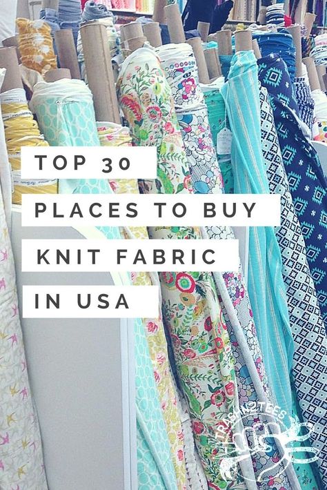 Working with sergers and teaching workshops on the road, I'm often asked where are the best places to find knits. I'll always urging you ... Sew Ins, Beginner Sewing Projects Easy, Buy Fabric, Sewing Projects For Beginners, Sewing Skills, Love Sewing, Sewing Tips, Sewing For Beginners, Free Sewing