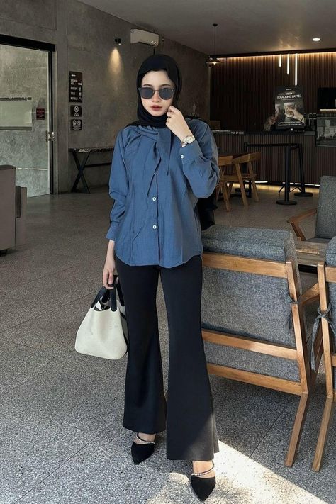 Casual Outfits Hijab, Outfit Ideas Muslim, Ootd Hijab Simple, Fashion Inspo Casual, Ootd Hijab Casual, Hijab Simple, Outfit Minimalist, Tutorial Hijab, Hijab Niqab