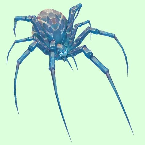 Crystal Spider Ice Spider Art, Crystal Spider Art, Spider Concept Art, Spider God, Fantasy Spider, Batman And Robin Cartoon, Spider Monster, Spider Family, Poisonous Spiders